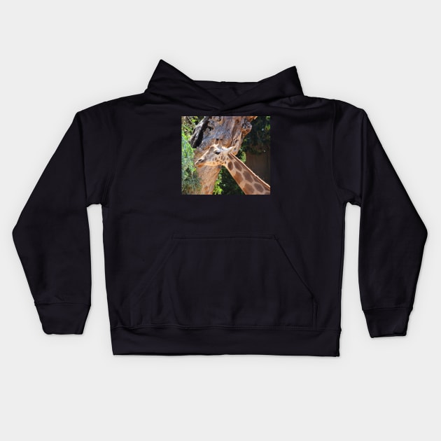 Giraffe Kids Hoodie by LeanneAllen